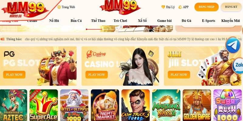 Về chúng tôi MM99 cung cấp một loạt các sản phẩm cá cược đa dạng và hấp dẫn