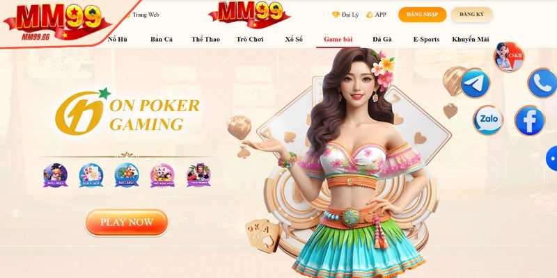 On Poker Gaming gắn liền với những dòng game đòi hỏi kỹ năng cao