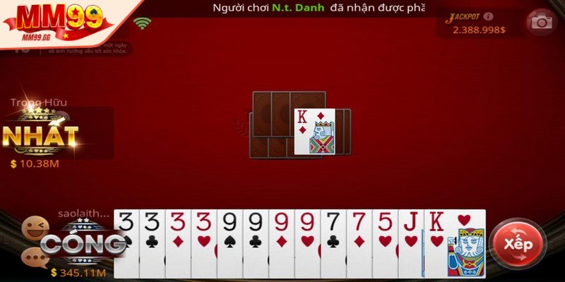 Luật cóng hình phạt nặng nếu không thể đánh ra bất kỳ quân bài nào
