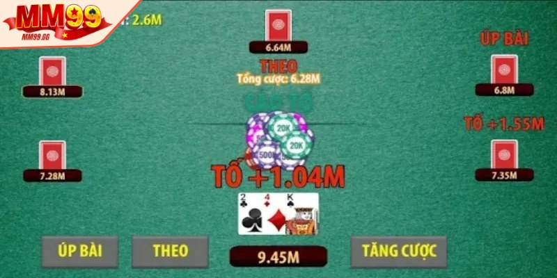 Cược biên là một hình thức nâng cao mức vốn trong bài Cào